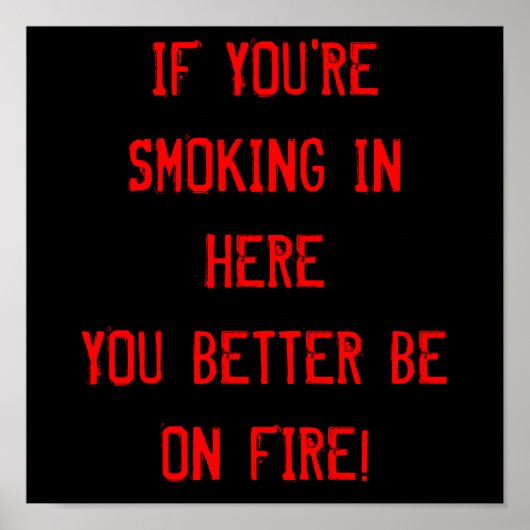 Geen roken poster (Voorkant)