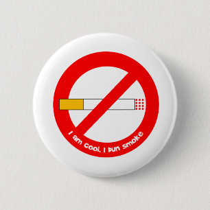 Geen roken ronde button 5,7 cm