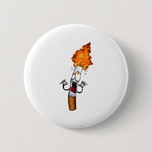 Geen roken ronde button 5,7 cm