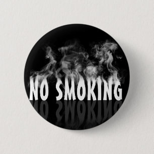 Geen roken ronde button 5,7 cm
