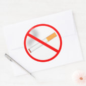 Geen roken ronde sticker (Envelop)