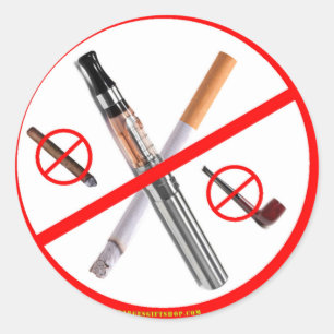 GEEN ROKEN RONDE STICKER