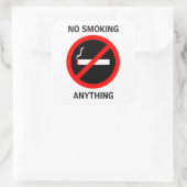 GEEN ROKEN VIERKANTE STICKER (Tas)