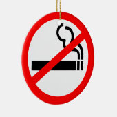 Geen rokersymbool keramisch ornament (Rechts)
