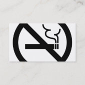Geen rokersymbool visitekaartje (Achterkant)