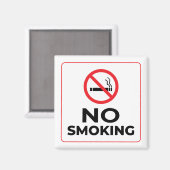 Geen rokerteken magneet (Voorkant / Achterkant)