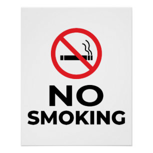 Geen rokerteken perfect poster
