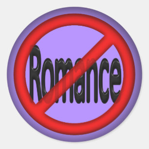 Geen Romance Ronde Sticker