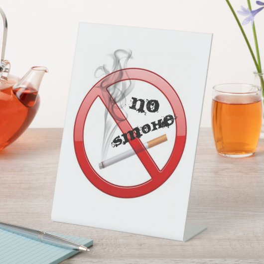 Geen rook reclamebord met voetstuk (Insitu)