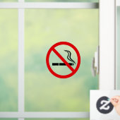 Geen rookbord sigaret verboden raamkoeling raamsticker (Huis)