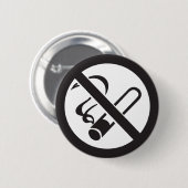 geen rooksymbool ronde button 5,7 cm (Voorkant /achterkant)