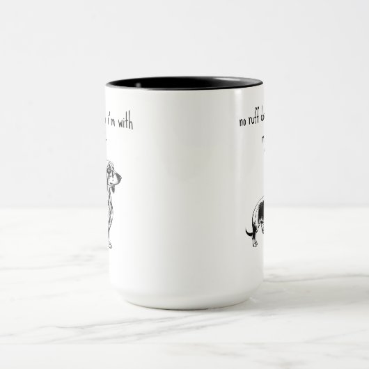 Geen Ruff Days Dachshund hond Mok (Midden)