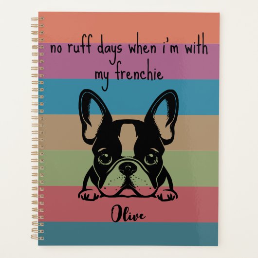 Geen Ruff Days met mijn Franse Bulldog Planner (Voorkant)