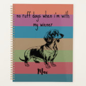 Geen Ruff Days met mijn Wiener Dachshund Planner (Voorkant)