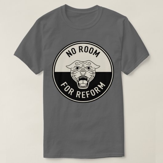 Geen ruimte voor hervorming t-shirt (Design voorkant)