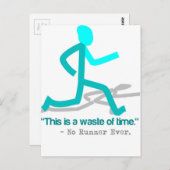 Geen runner ooit grappny briefkaart (Voorkant / Achterkant)