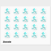 Geen Runner ooit Ronde Sticker (Vel)