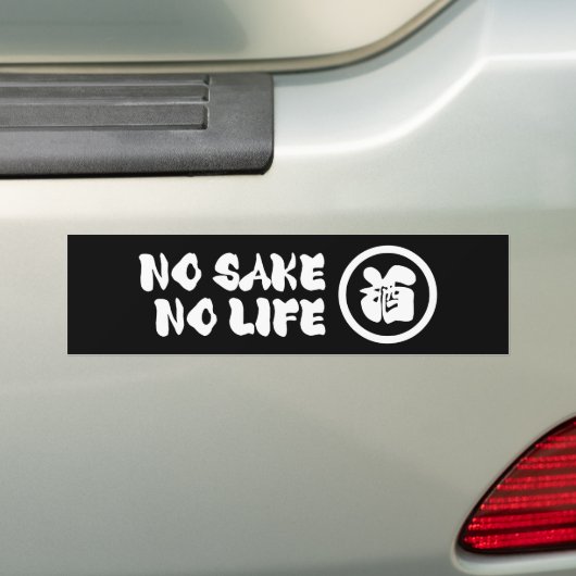 GEEN SAKE GEEN LEVEN BUMPERSTICKER (Op auto)