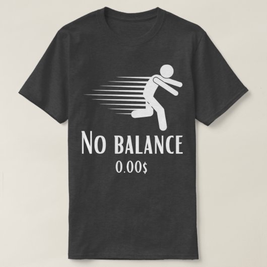 Geen saldo t-shirt (Design voorkant)