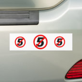Geen SB5-bumpersticker Bumpersticker (Op auto)