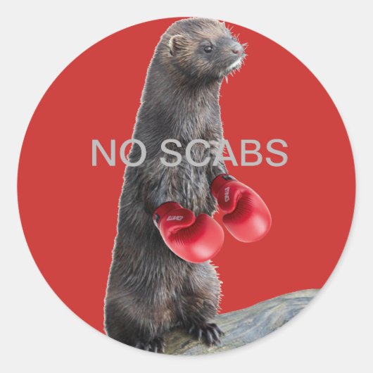 GEEN SCABS-stickers Ronde Sticker (Voorkant)