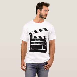 "Geen scène maken!" Klapbord Filmslate T-shirt