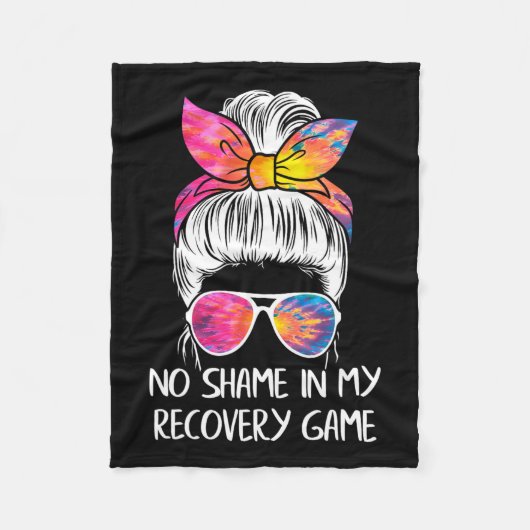 Geen schaamte in mijn herstel spel - Sobriety Aa N Fleece Deken (Voorkant)