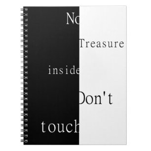 Geen Schat Binnen – Raak Notebook Niet Aan Notitieboek
