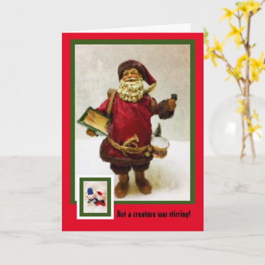 Geen schepsel roerde de Kaart van Kerstmis (Gele Bloem)