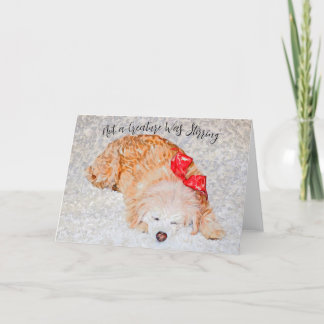 Geen schepsel roerde vakantie-Kaart Bedankkaart