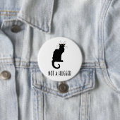 Geen schimmelaar Introvert Antisociaal Kat Ronde Button 7,6 Cm (In situ)