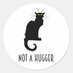Geen schimmelaar Introvert Antisociaal Kat Ronde Sticker