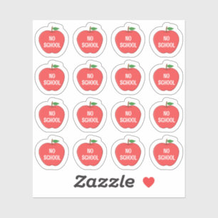 Geen School Tracker Leraar Student Herinnering Pla Sticker