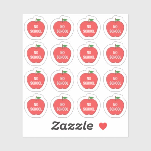 Geen School Tracker Leraar Student Herinnering Pla Sticker (Vel)