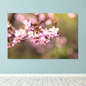 Geen schoonheid meer van de lossom van Sakura Cher Canvas Afdruk (Insitu (Houten vloer))
