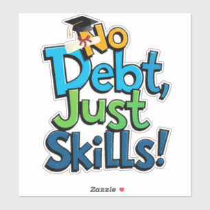 Geen schuld, gewoon vaardigheden sticker - Grappig