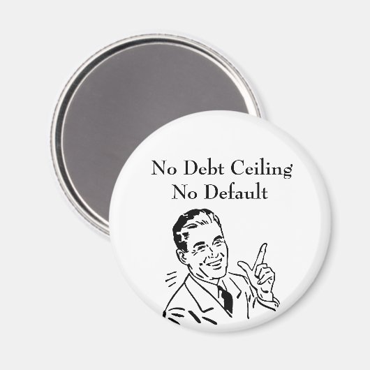 Geen schuldenplafond, geen wanbetaling magneet (Voorkant / Achterkant)