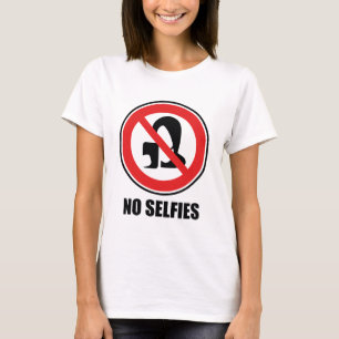 Geen selfies t-shirt