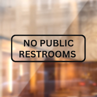 Geen servicecentrum voor openbare terugzetkamer raamsticker