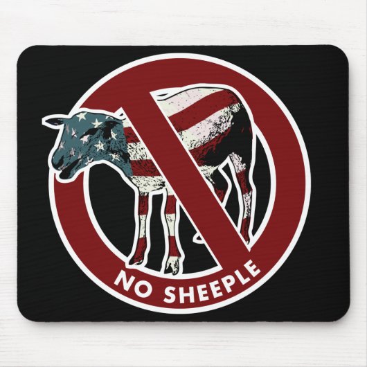 Geen Sheeple Mousepad Muismat (Voorkant)