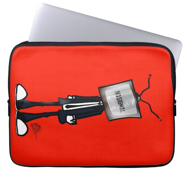 Geen signaal laptop sleeve (Voorkant)
