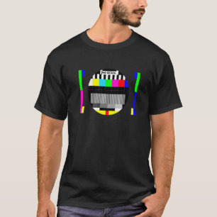 Geen signaalretro Nerd-testscherm tv T-shirt