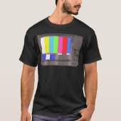 Geen Signal 70s 80s Televisie Scherm Grappige TV T-shirt (Voorkant)