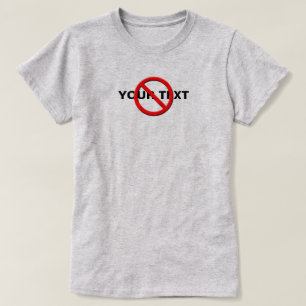 Geen Sjabloon voor vrouwelijke alternatieve kledin T-shirt