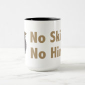 Geen Skips. Geen wenken. Goud Mok (Midden)