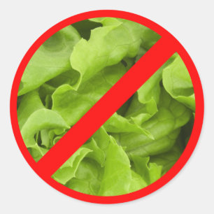 GEEN sla symbool sticker