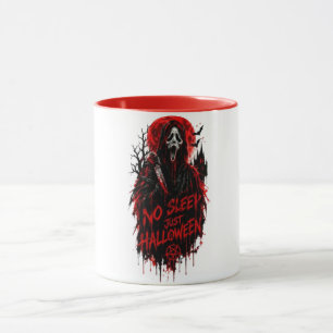 Geen Slaap Alleen Halloween Schreeuw Gothic Horror Mok