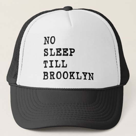 Geen Slaap Till Brooklyn. Trucker Pet (Voorkant)
