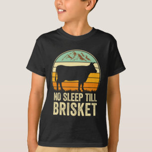Geen Slaap Tot Brisket Grappig BBQ Lover Rookgrill T-shirt