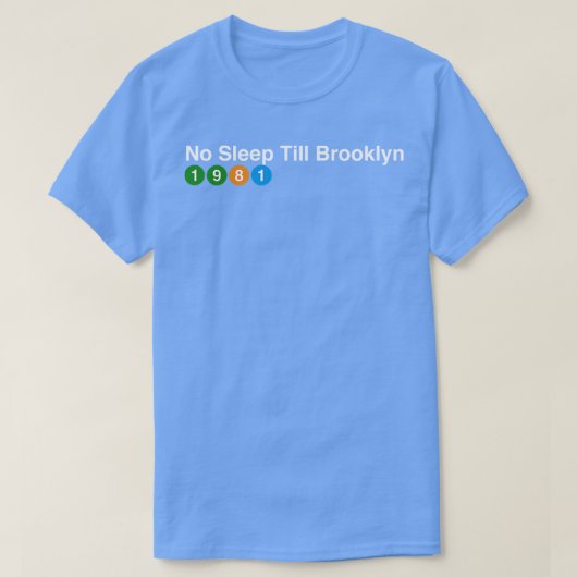 Geen slaap tot Brooklyn 1981 Tanktop (Design voorkant)
